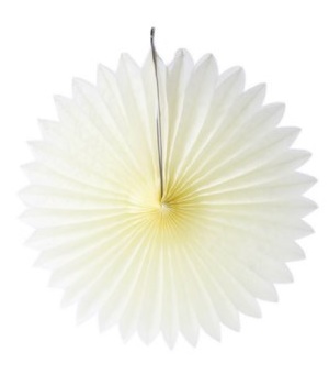 Ivory Colour Paper Fan Decoration